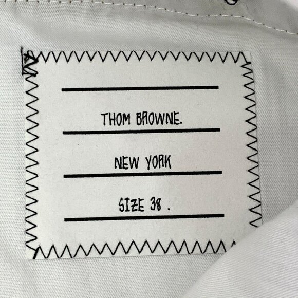 Thom Browne Camel Sack Trousers With Topstitching Fit 2 Size 38 100% Cotton Twil - Picture 7 of 8